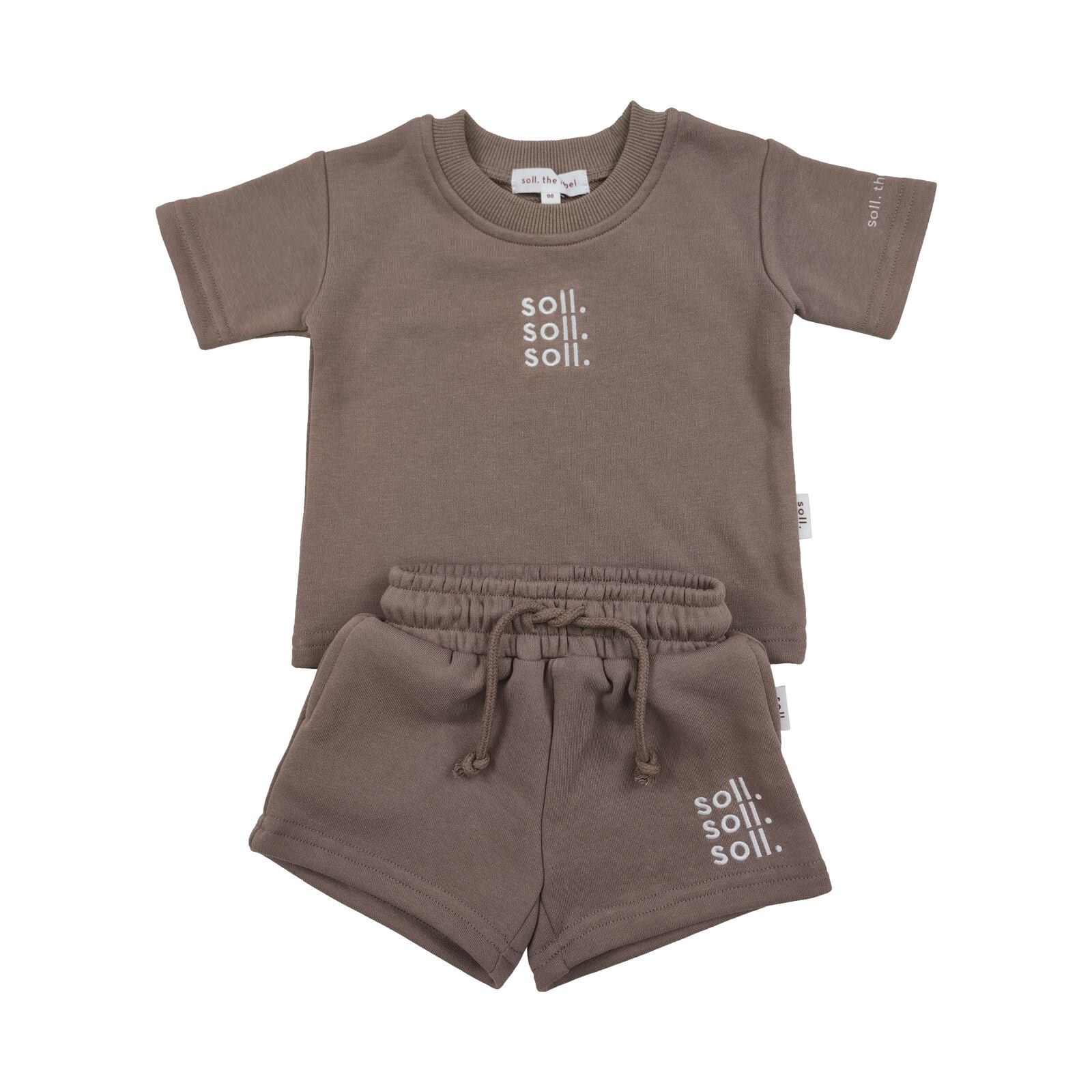 1Yラスト1点【soll. the label】FRENCH TERRY SET -CHOC- | KIWIBABY 