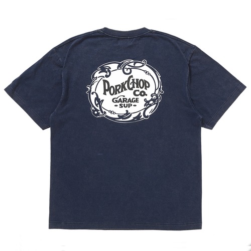 F LEAF LOGO TEE/FADE NAVY