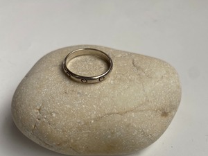 〈vintage silver925〉heart band ring