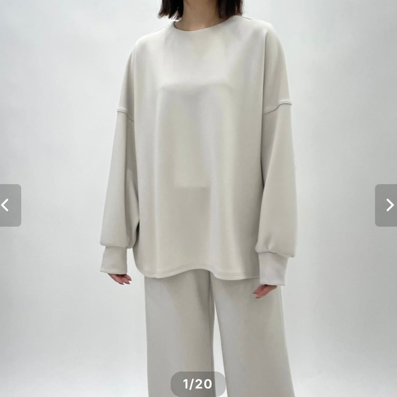 再入荷しました！cafune double knit relax pullover 35934 納期/即納 