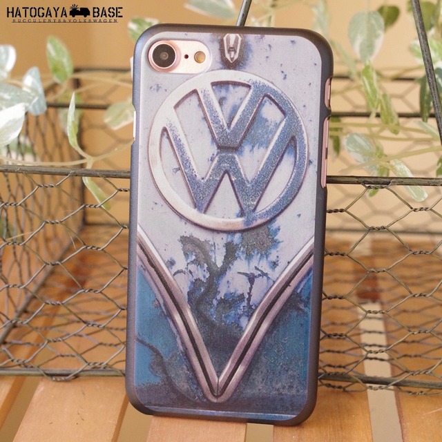 iPhoneケース RUSTY VW Early BUS BLUE