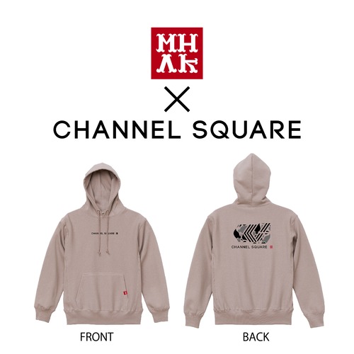 【NEWカラー】MHAK×CHANNEL SQUARE コラボ PULLOVER PARKA （ステッカー付） / SMOKY PINK