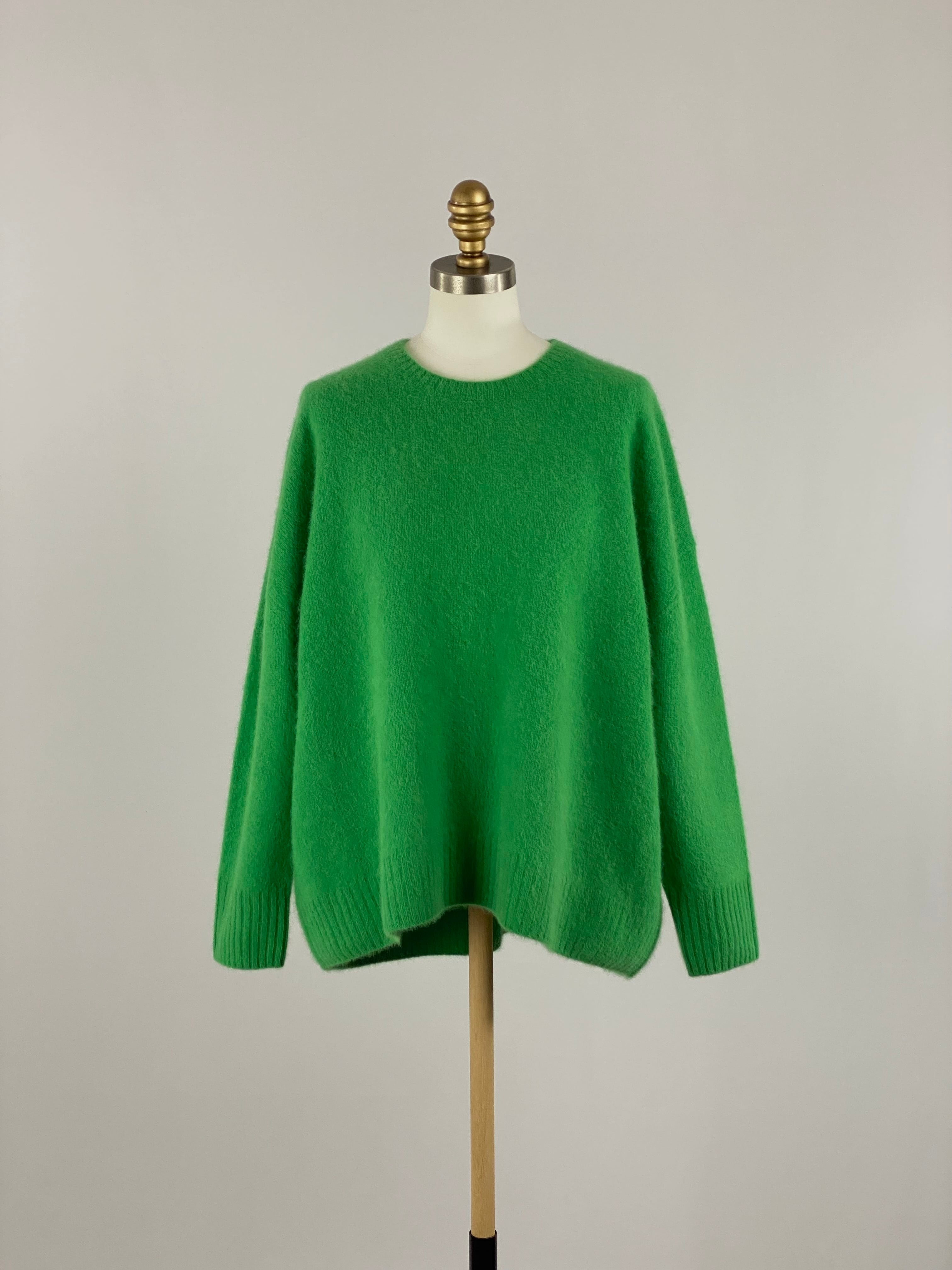 フォックスヤククルーネックニット|グリーン|Maglia Plus