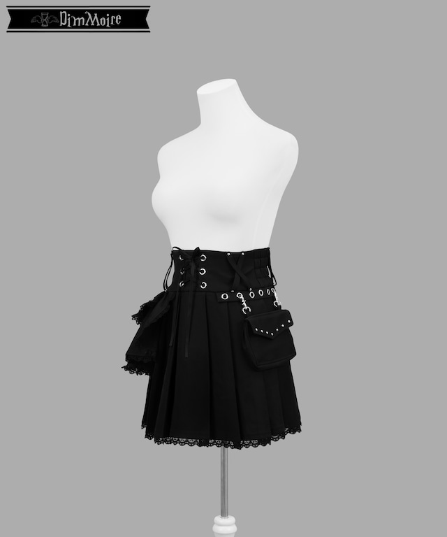 魅了のアシメミニスカート【Black】