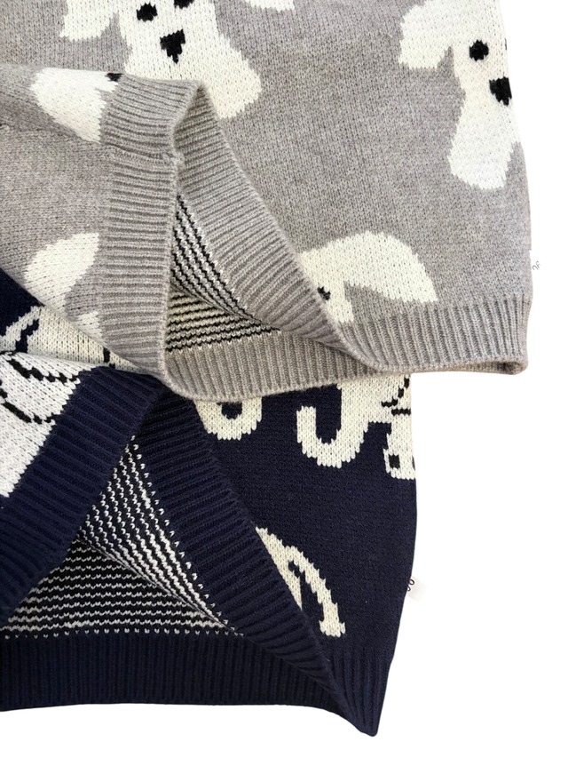Nordic knit vest 【80-110】