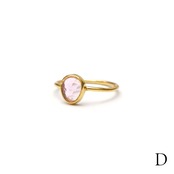 S925 PETIT STONE THIN RING -MULTI COLOR TORUMARINE-