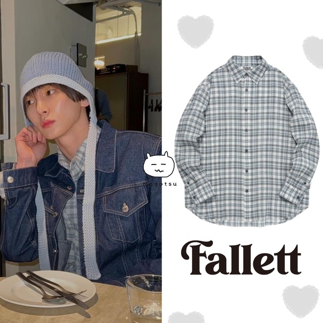 5/8 予約発送★SHINee キー 着用！！【FALLETT】TARTAN CHECK SHIRT