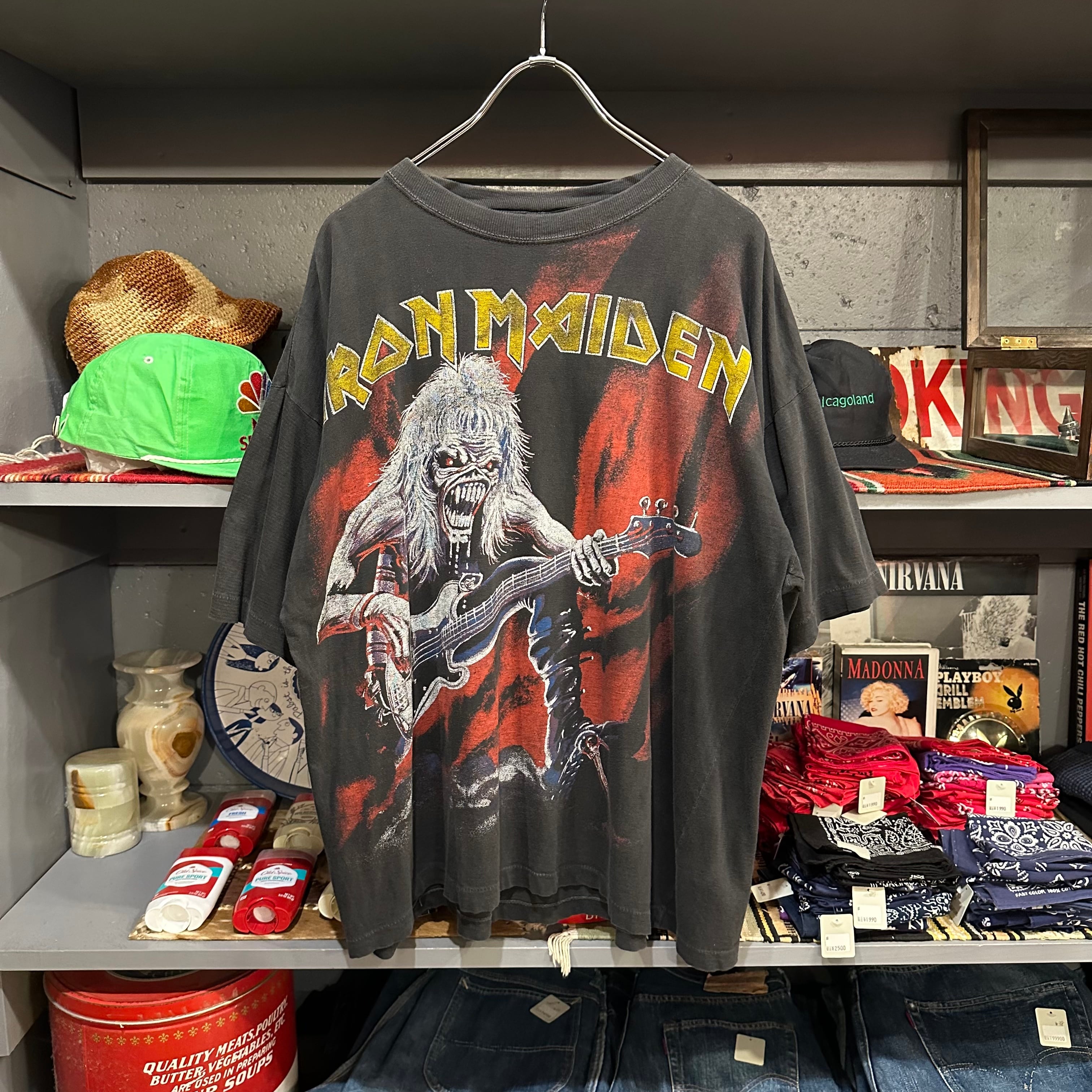 総柄 90s iron maiden ヴィンテージtシャツ バンドtシャツ不明点など 