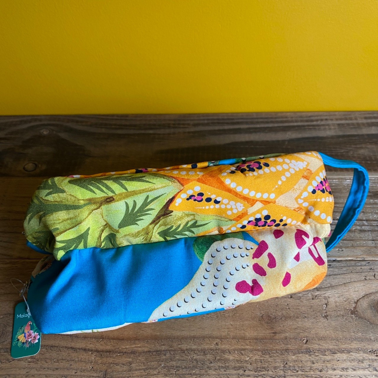 【MALAGUETA マラゲッタ】Wファスナー ポーチ ブルー