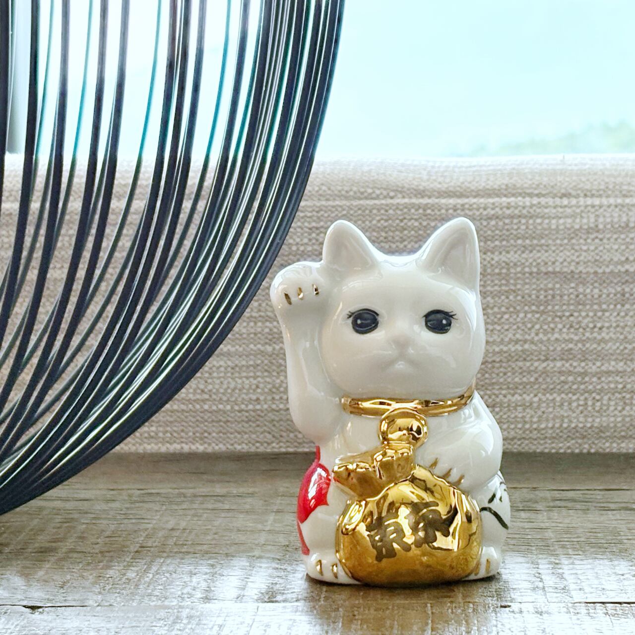 福に特化した『金着招き猫』座布団紙袋セット