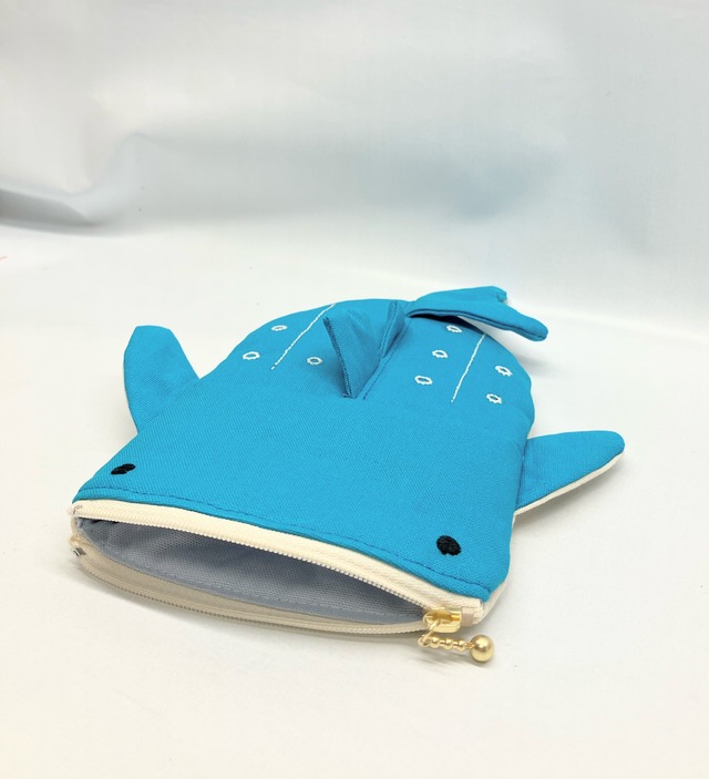 ジンベエザメ　ペンケース　ポーチ｜とりさん工房ーかわいいハンドメイドポーチ