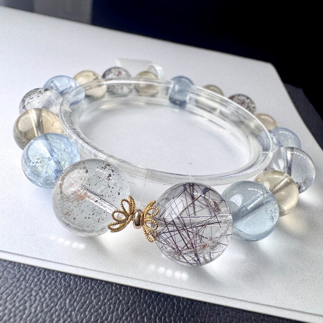 no.G1 ミックスストーン デザインブレス