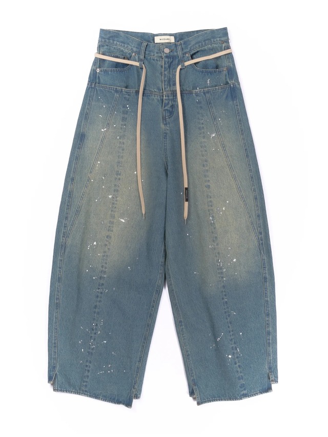 エイジングバギーデニムパンツ ライトインディゴ