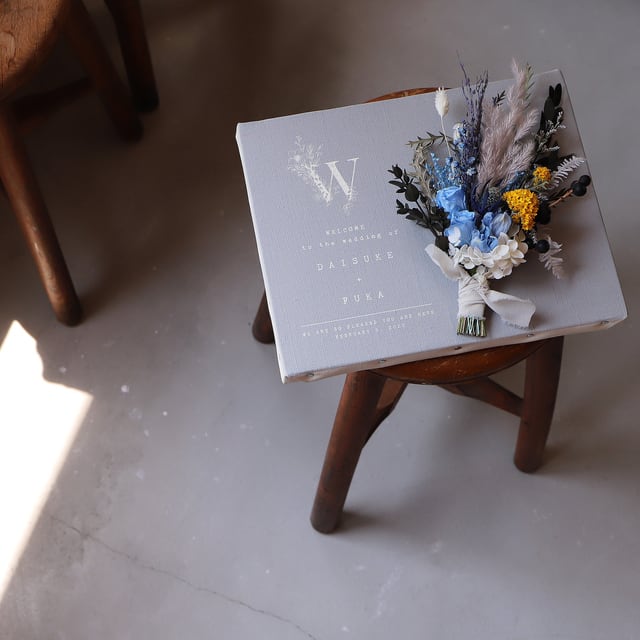 イニシャル フラワーウェルカムボード│結婚式 スワッグ | DIY store PBW