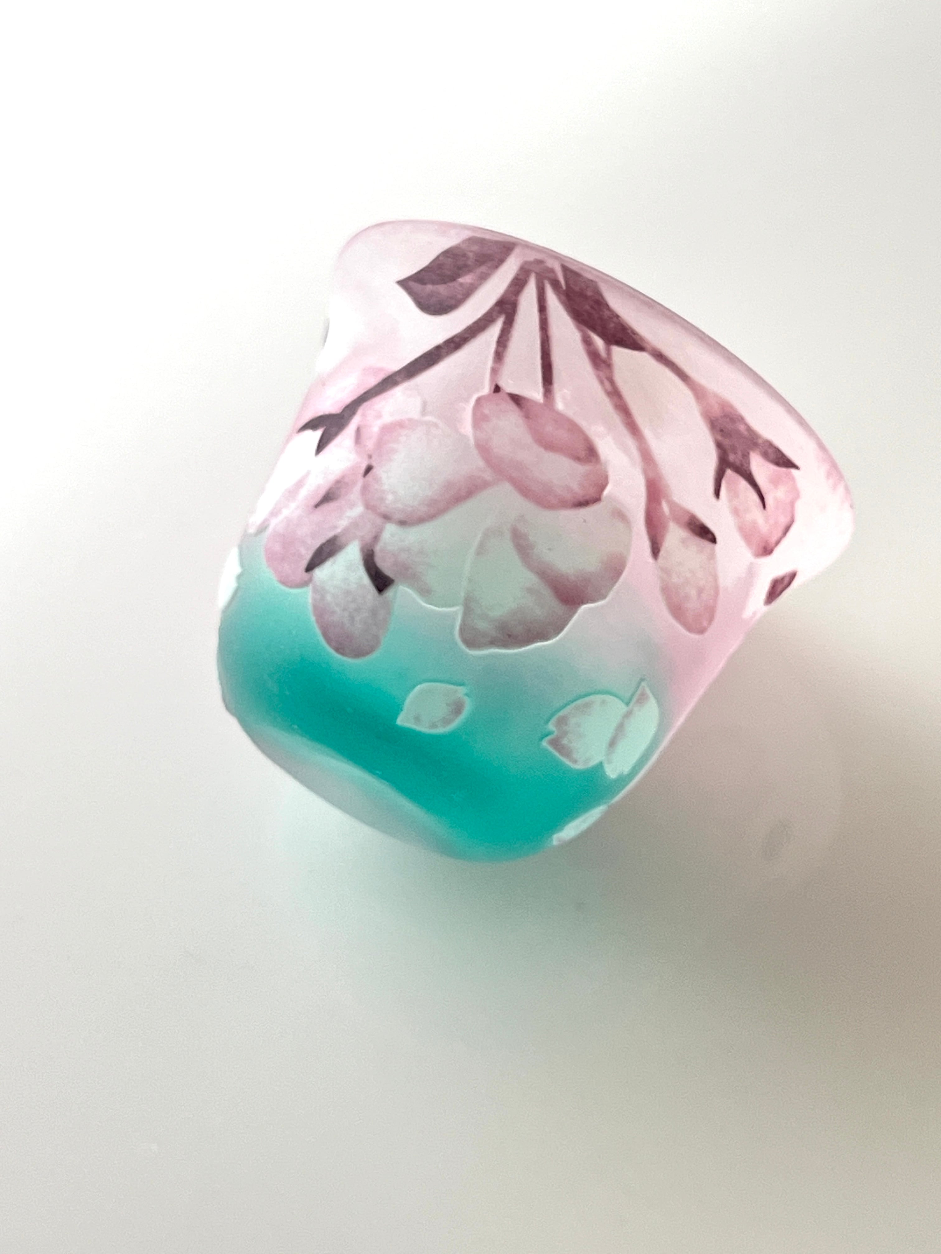 桜酒盃「花霞(はながすみ)」|一点もの・木箱入り
