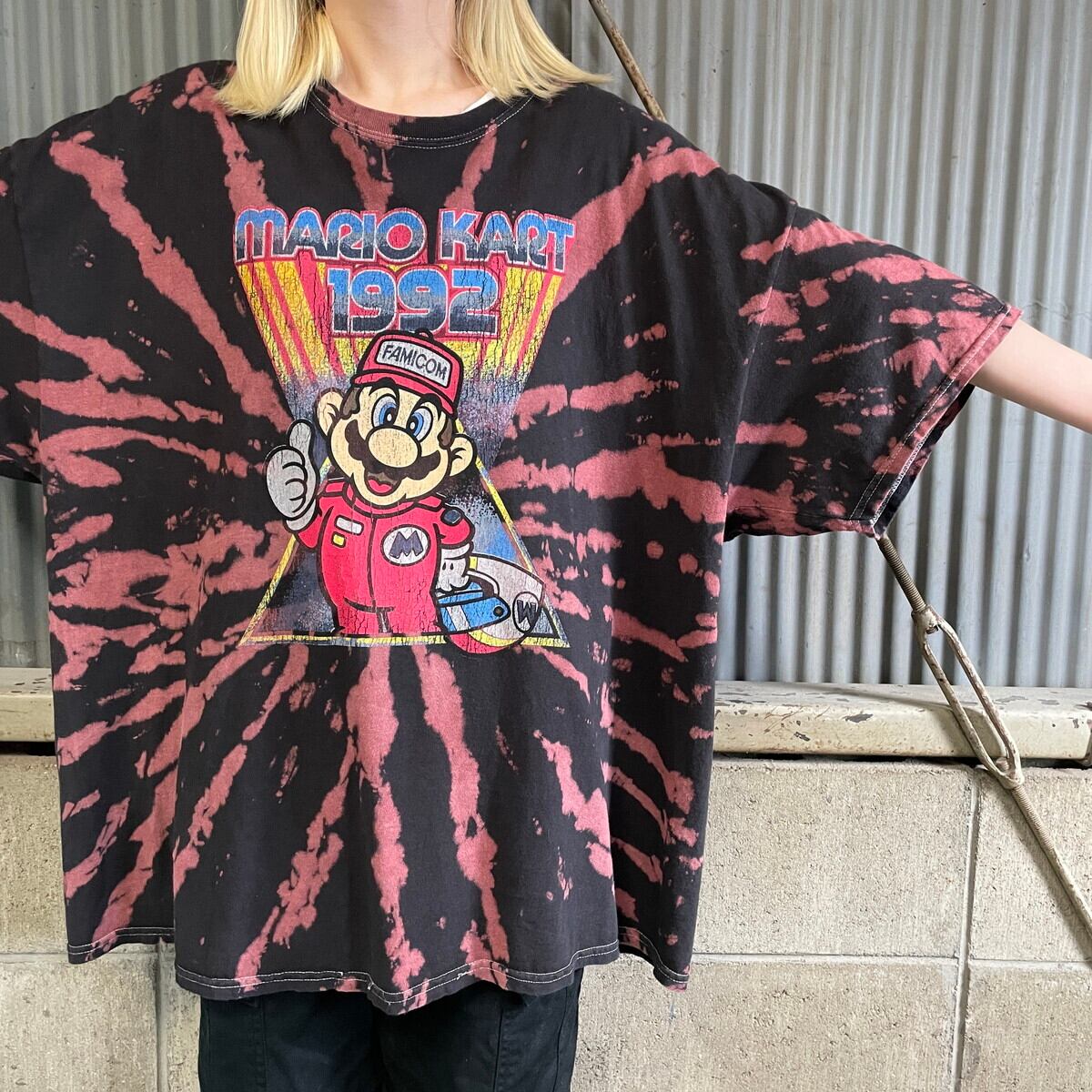 ビッグサイズ MARIO KART マリオカート タイダイ染め Tシャツ メンズ
