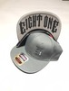 SUPPORT CAP "EIGHT ONE" CHARCOAL GREY