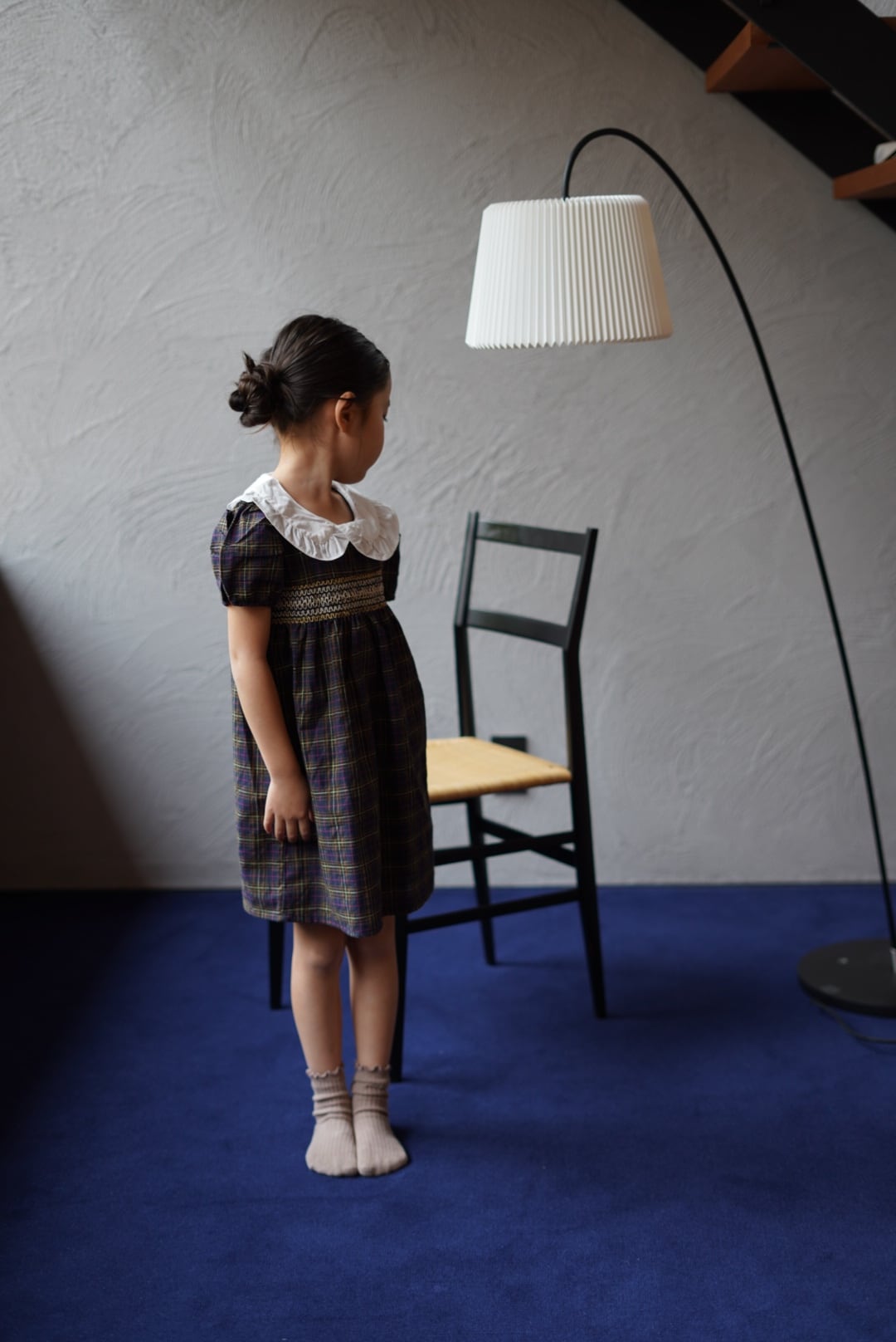 Check Embroidered OP