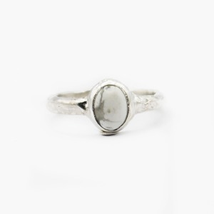 "old memories series" essence ring with color stone - silver