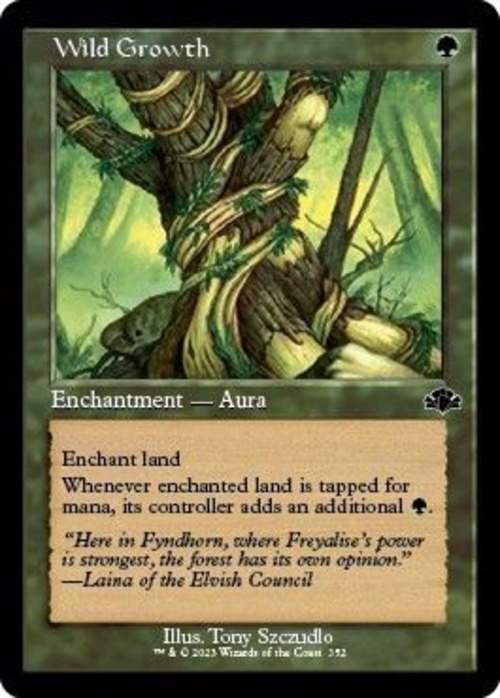 MTG《繁茂/Wild Growth(DMR)》英語 旧枠 Foil