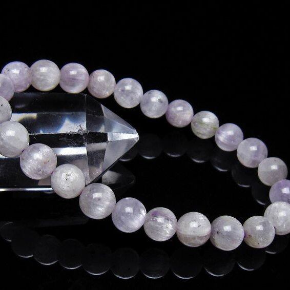 クンツァイト ブレスレット 7mm 一点物 メール便可 [M便 1/10] 111-40621