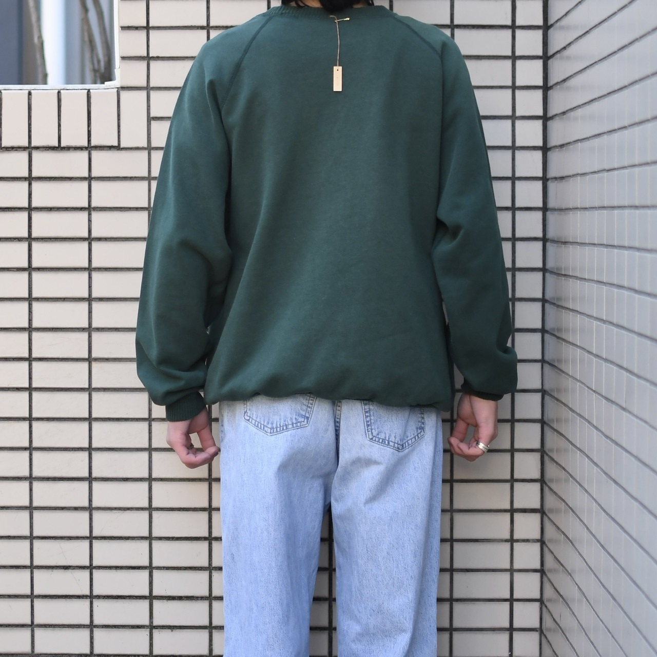 wolf embroidery x print sweat