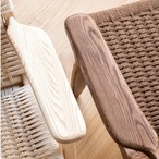 ウィッシュボーンチェア 天然木 ペーパーコード編み 北欧デザイン アームチェア ラウンジチェア モダン