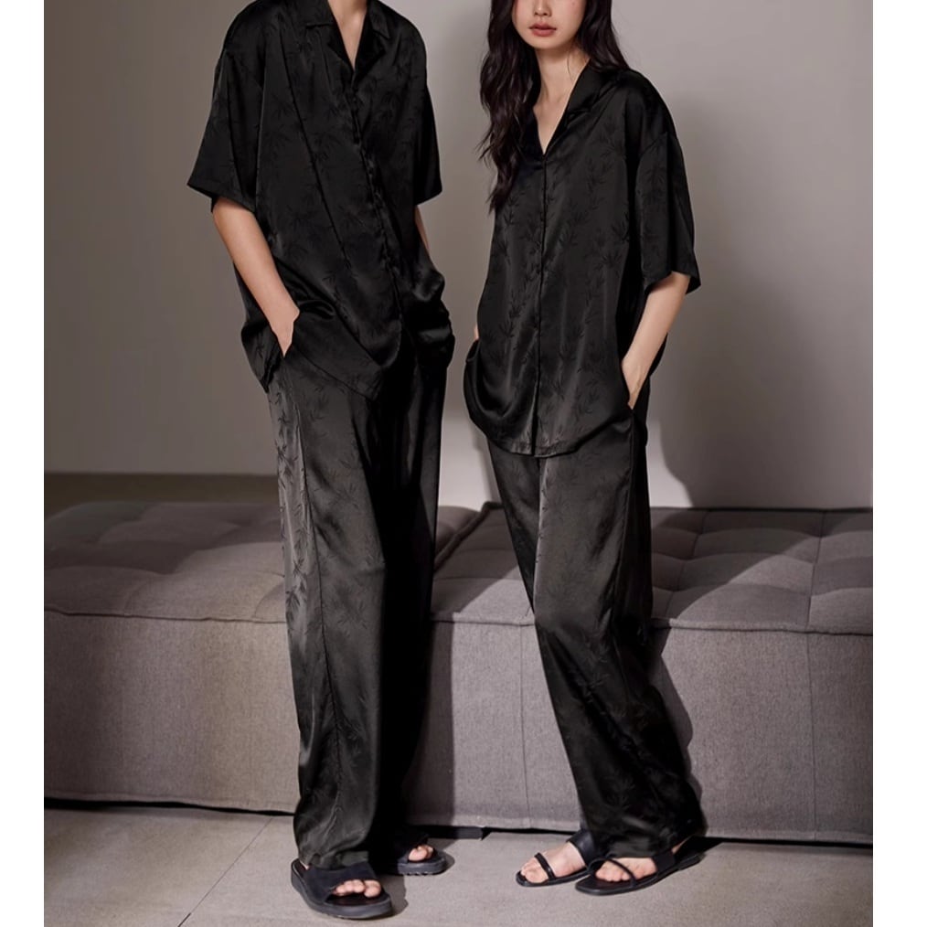 【M-2XL】ladies monotone cardigan style pear pajamas p1435