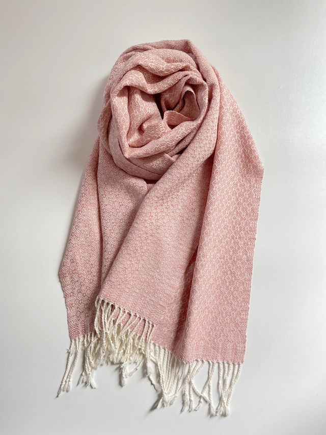 Hand-woven scarf / Rocca pink