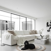Espace du calme ファークッションカバー 45x45 ラフミックス エコファー 日本製