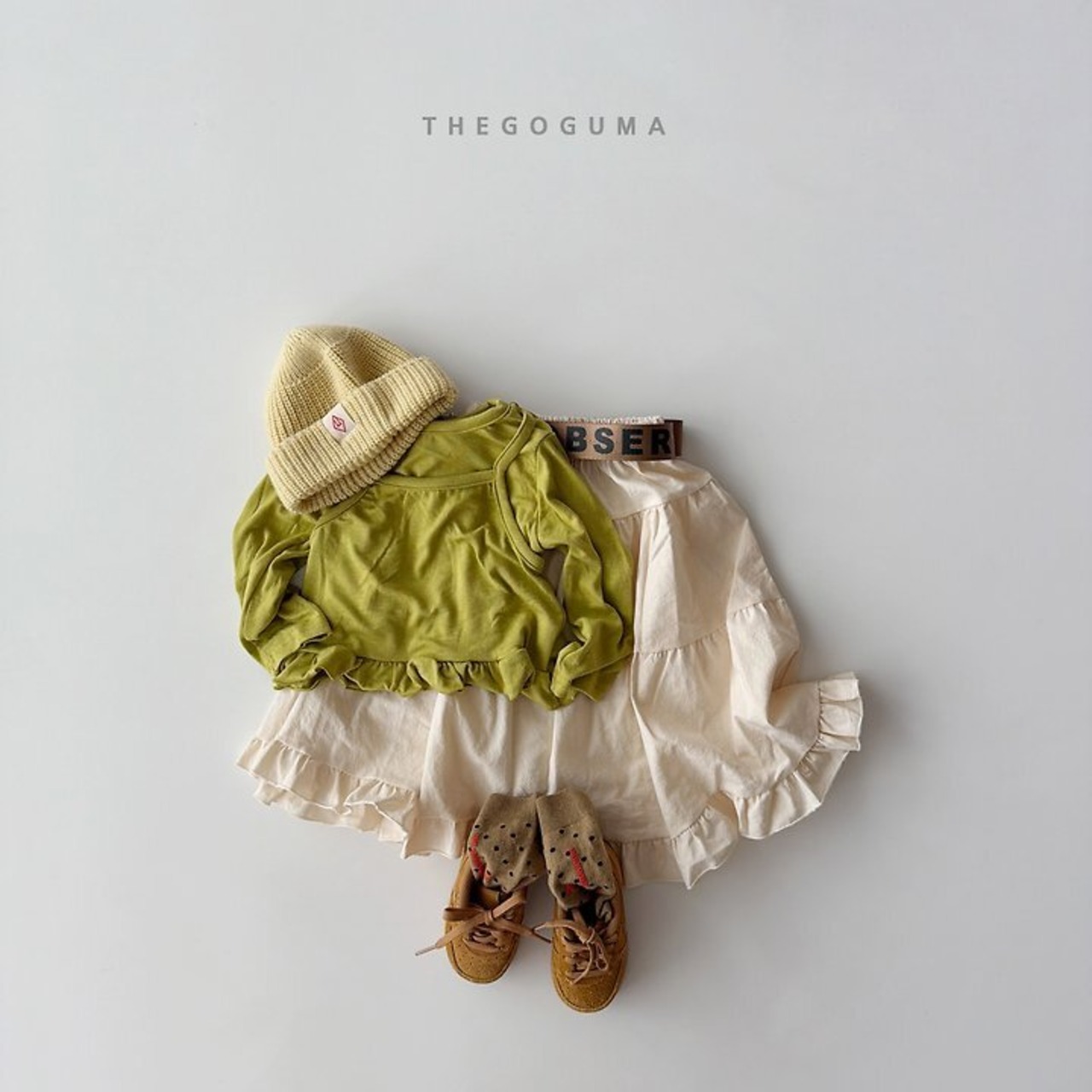 【取寄】THE GOGUMA  フリルビスチェ ｜秋服｜韓国子供服｜ 26/AT