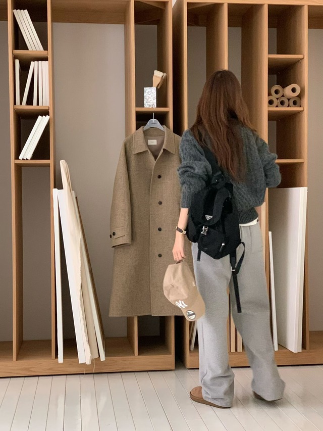 (予約) verveine / Soft string brushed sweat pants 4color