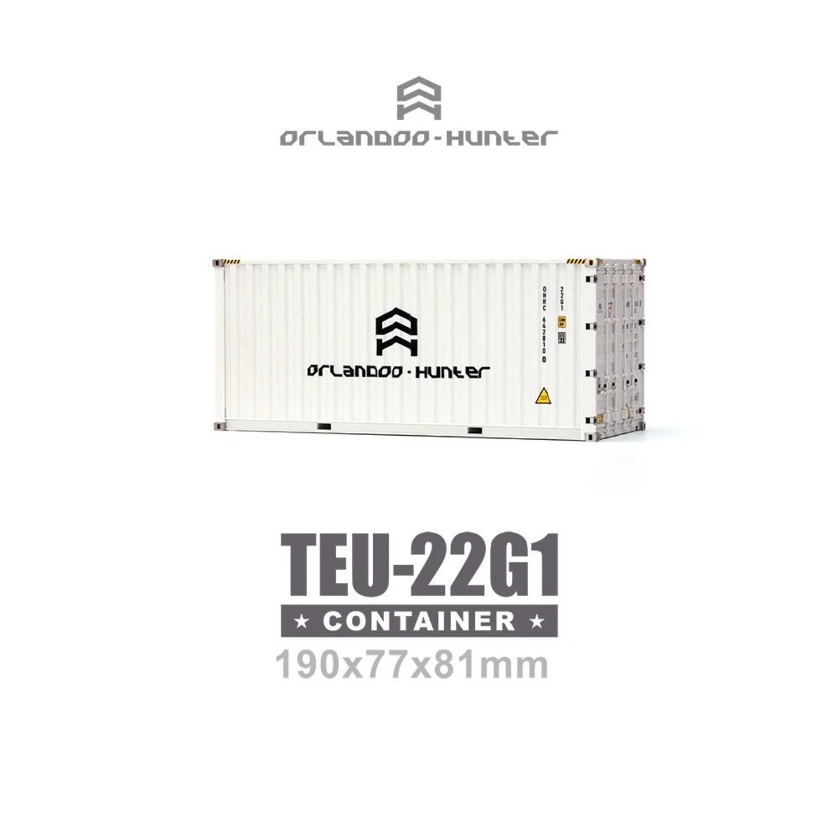 [ホワイト 20フィート] Orlandoo Hunter TEU-22G1 FEU-42G1 1/32 20フィート/40フィートコンテナ ...