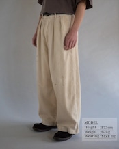 【ANACHRONORM】CORDUROY TUCK WIDE PANTS