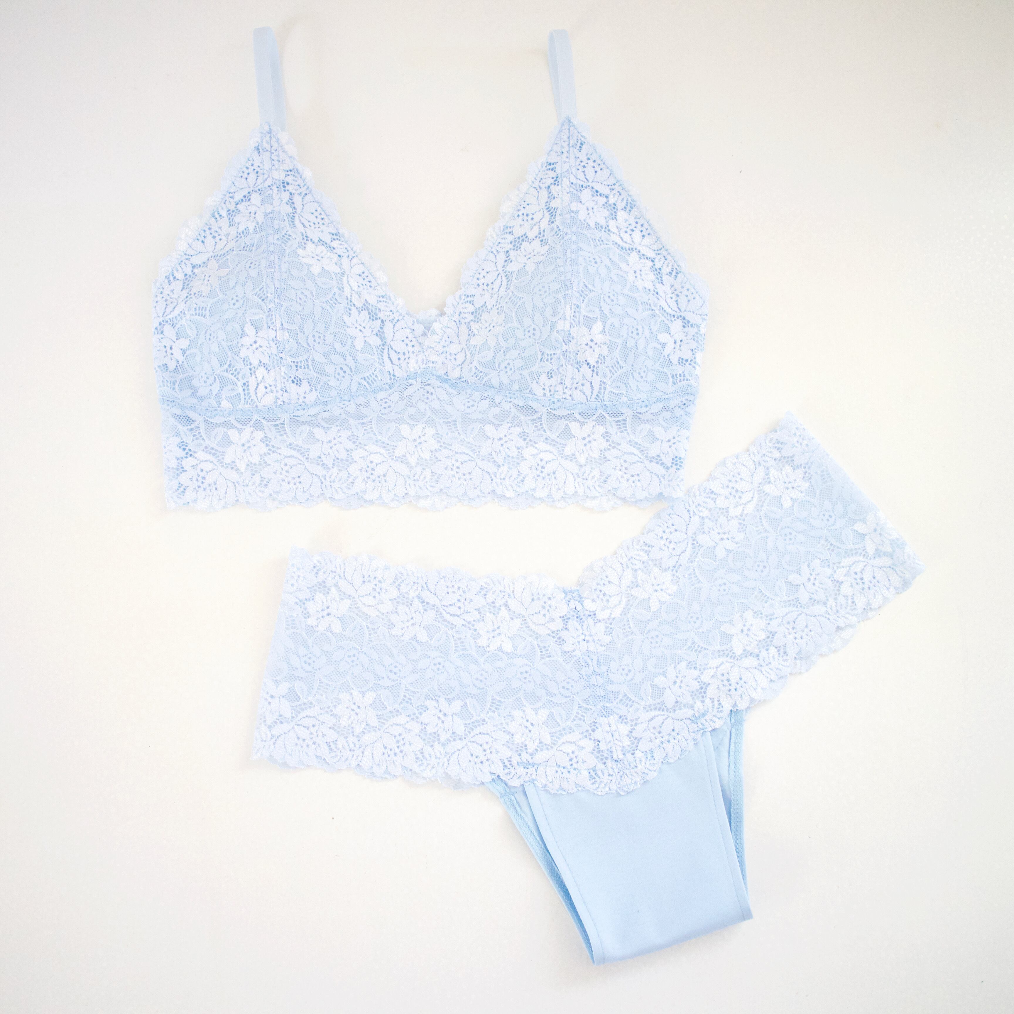 Punties* 総レース ボクサータイプ <ライトブルー>