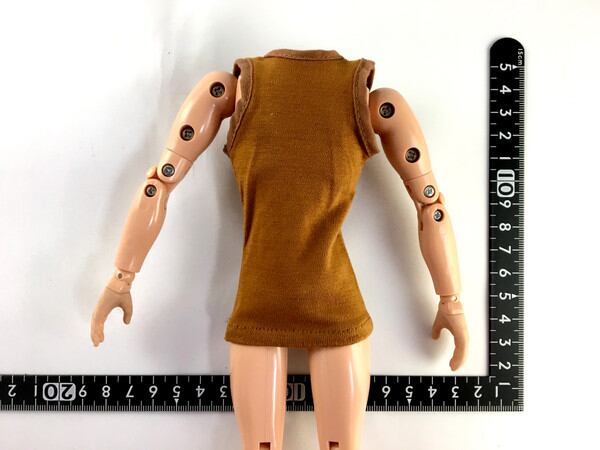 ドール服 1/6 男性用27 タンクトップ キャメル VG - 画像2