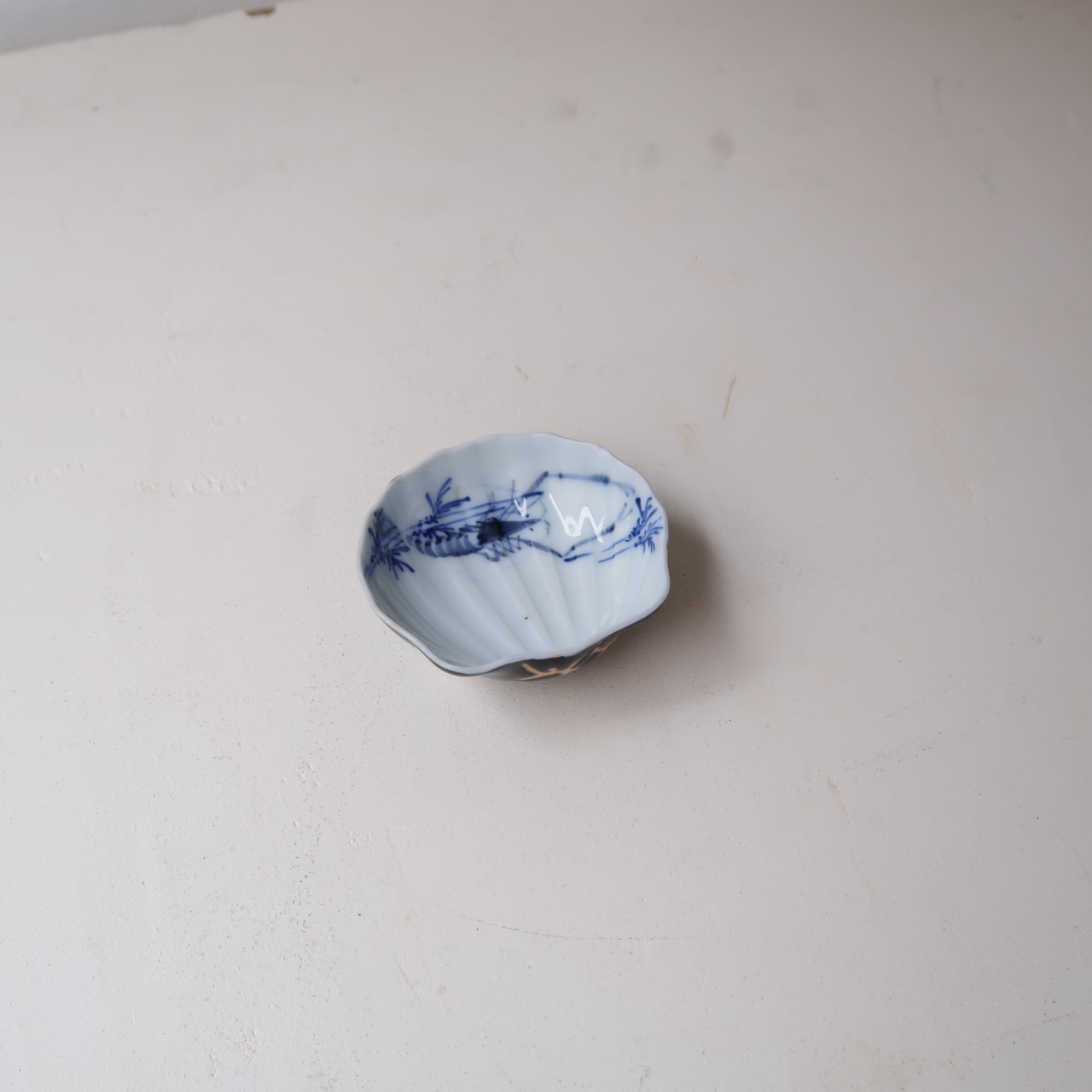 海老と貝殻の豆皿