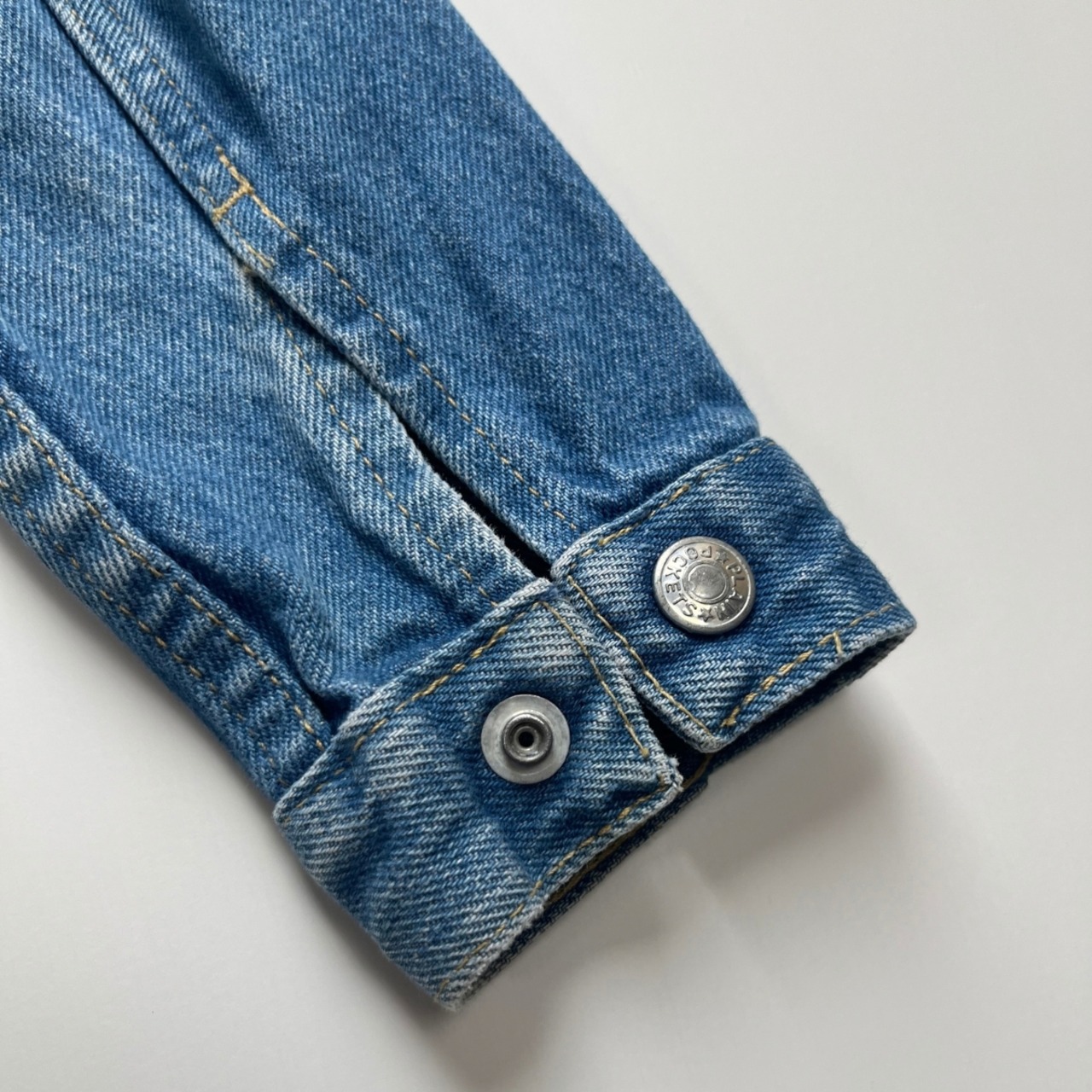 ＜VINTAGE＞Kids PLAIN POCKETS Denim Jacket 7Y (2610JK05)｜キッズ プレーンポケッツ ヴィンテージ デニムジャケット - 6