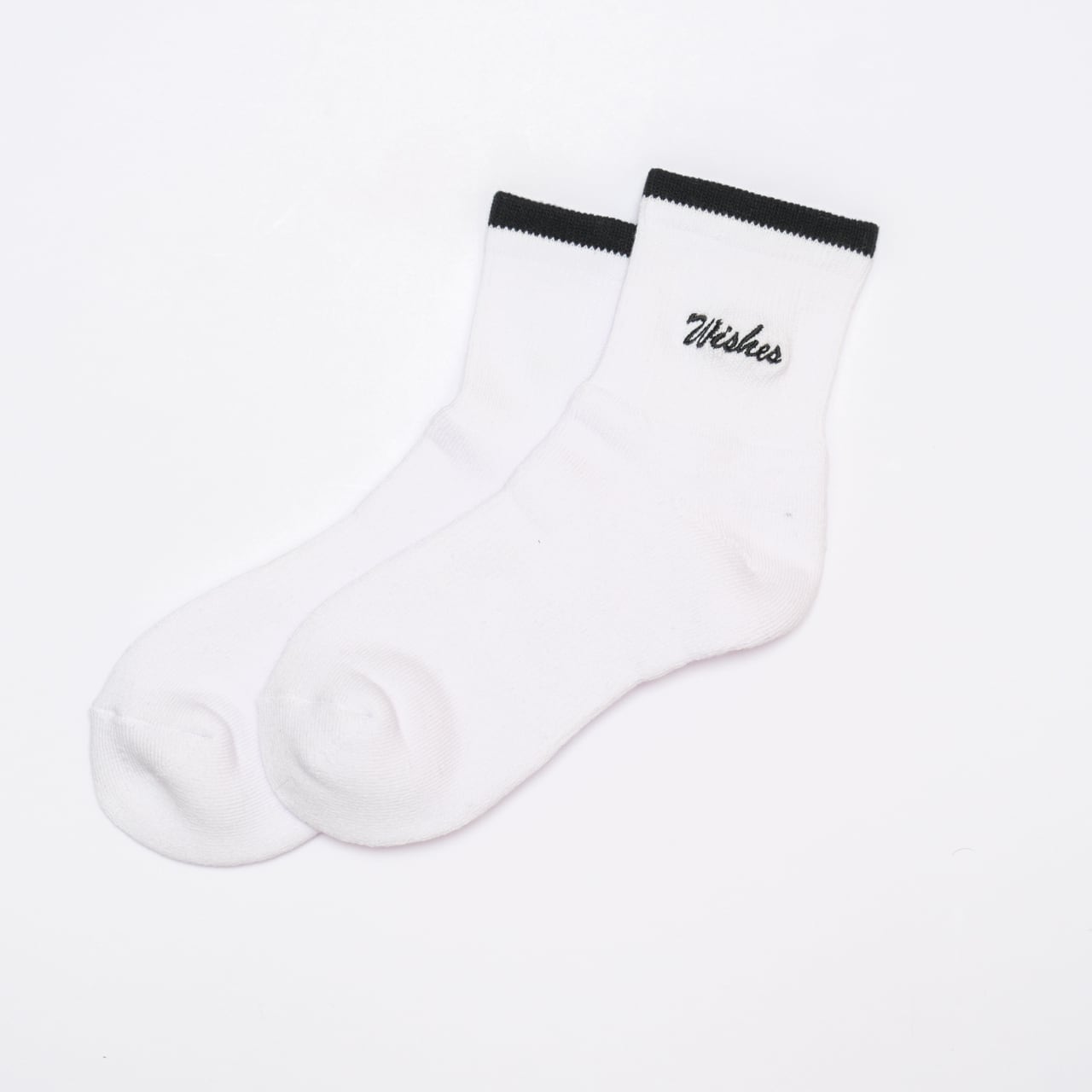 ショートソックス (WHT×BLKライン)