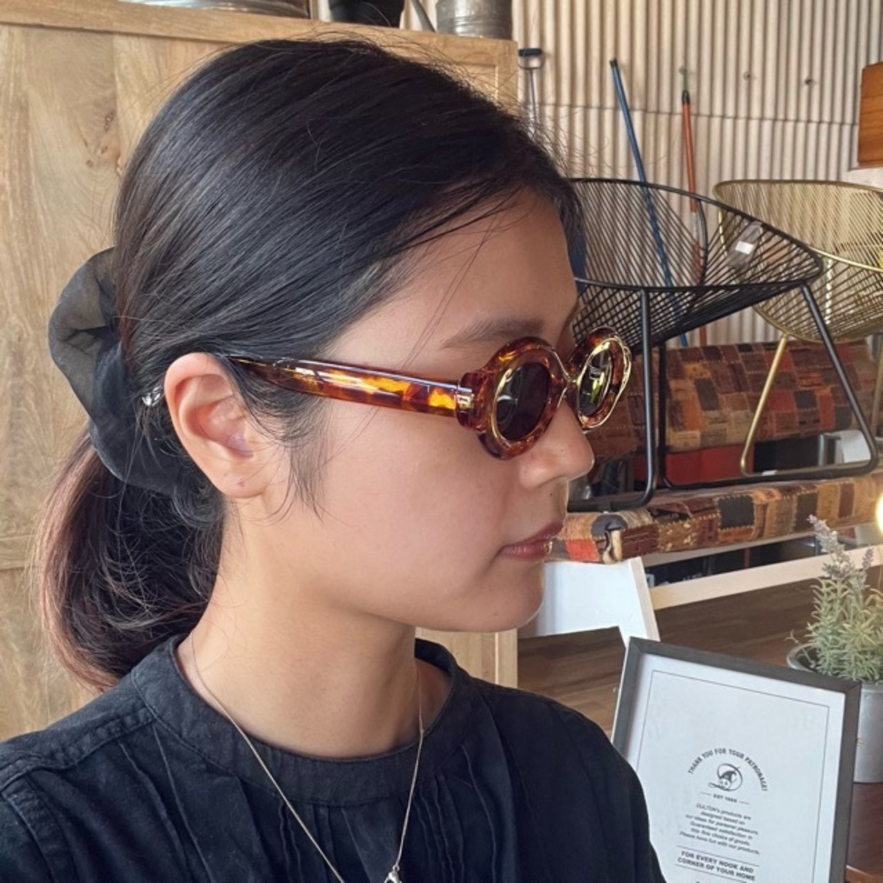 TOPANGA Accessory Retro Oval Sunglasses 6Type レトロオーバルサングラス　Sunglasses　サングラス　オーバル　レトロ