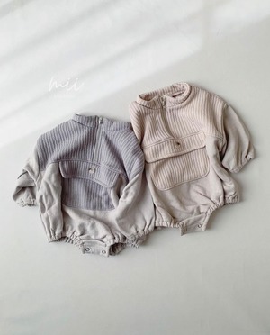 【即納】bebeholic // zipper suit K3102