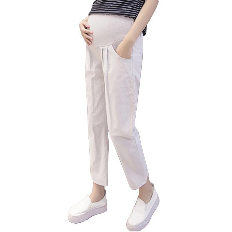 【新作】【送料無料】 ウエストリネンコットンマタニティパンツベリーパンツ妊婦服リネン看護妊娠パンツ夏 サマー 夏物 expec564684704637