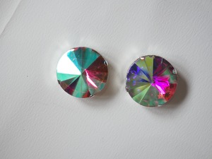 大きめ　クリスタルビジュー　パーツ　ツメあり　25ｍｍ