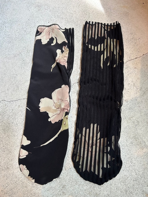 FAKUI  flower stripe socks