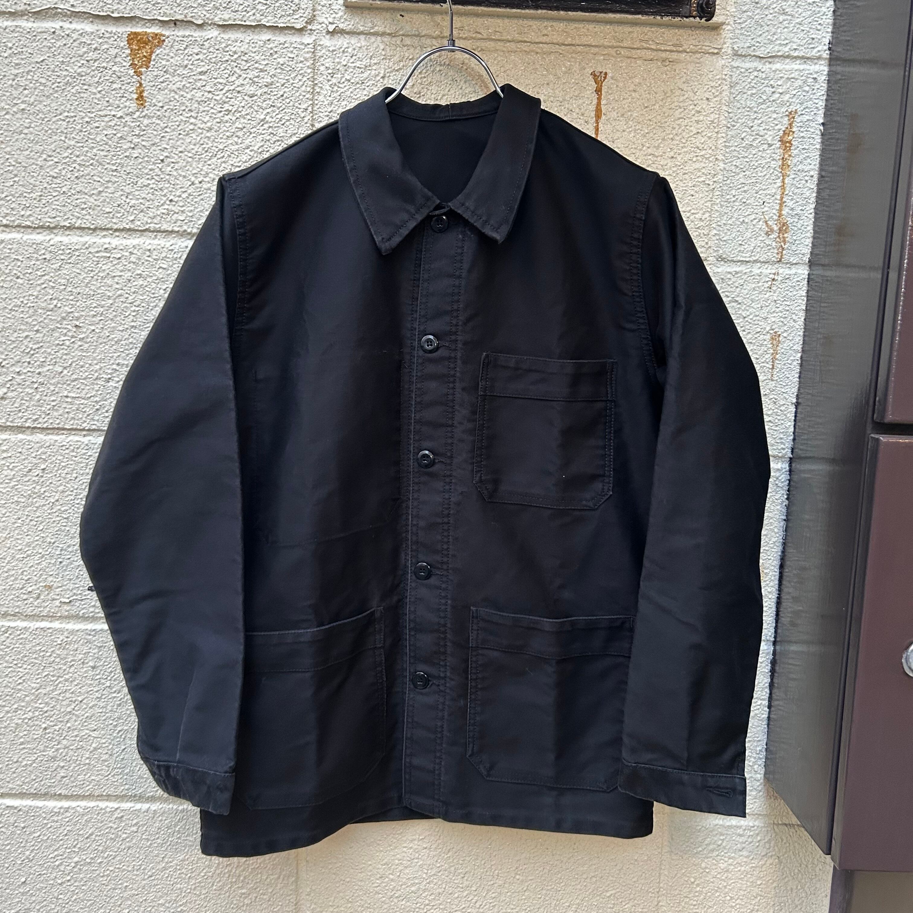 1950'〜60s Adolphe Lafont Vintage French Work Black Moleskin