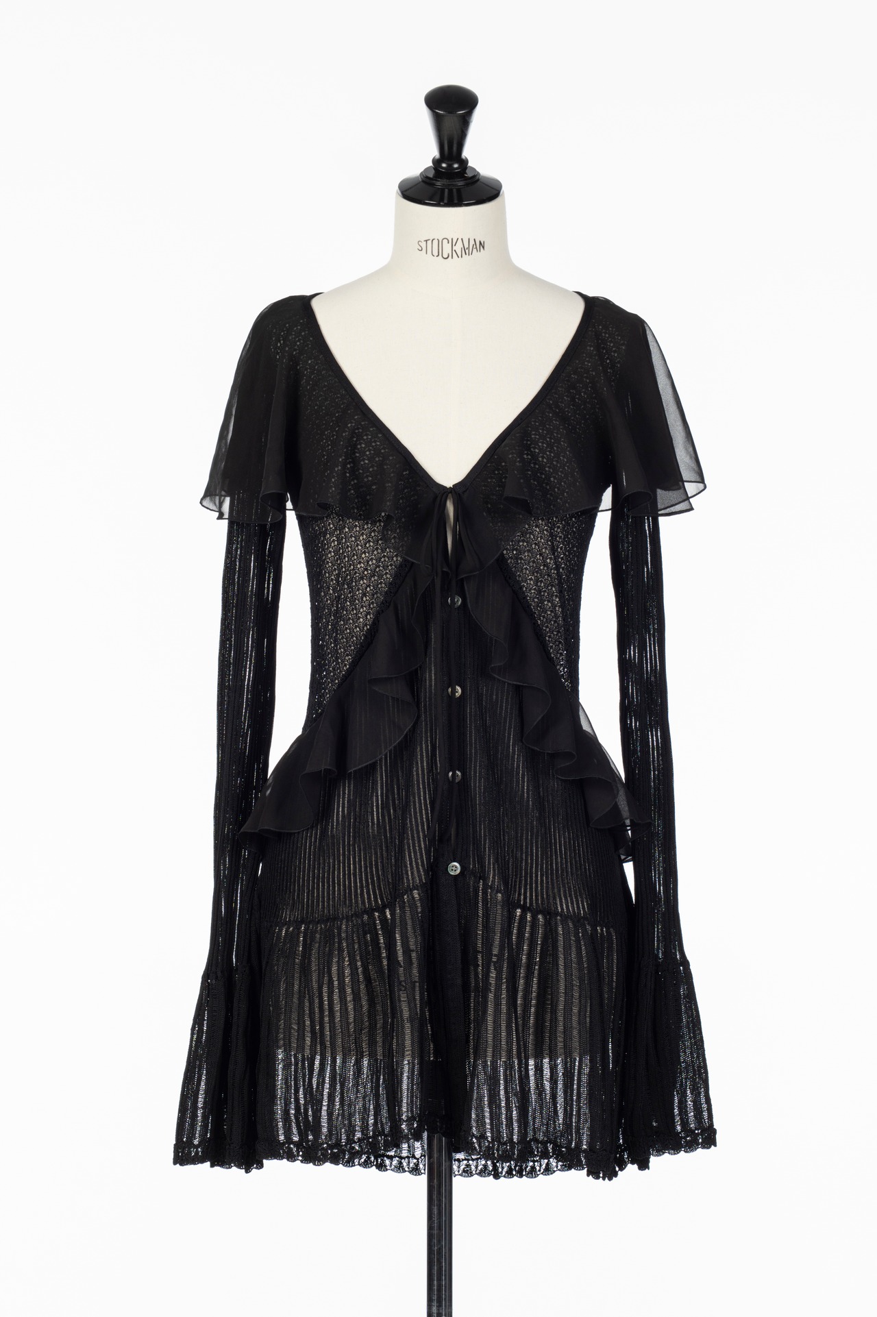 【26SS】FETICO フェティコ / レースニットカーディガン / LACE KNIT LONGLINE CARDIGAN - 3