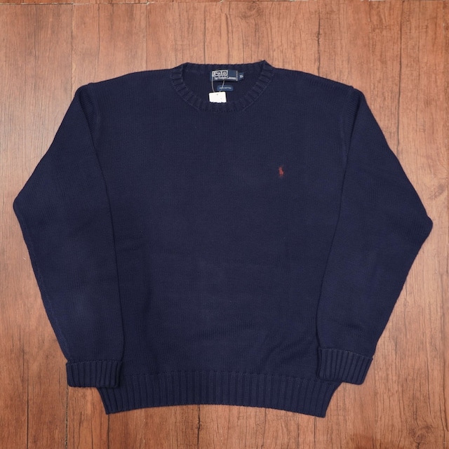 ralphlauren 90s コットンセーター　ニット　XL/ラルフローレン