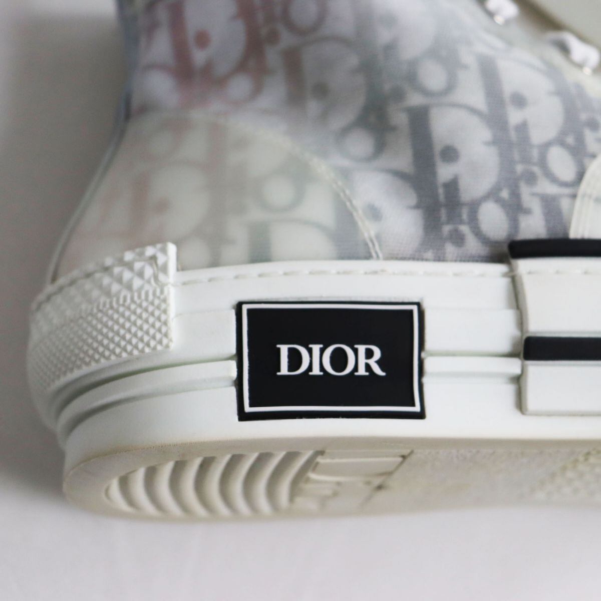 良品○DIOR ディオール オム B23 オブリーク キャンバス ハイカット 