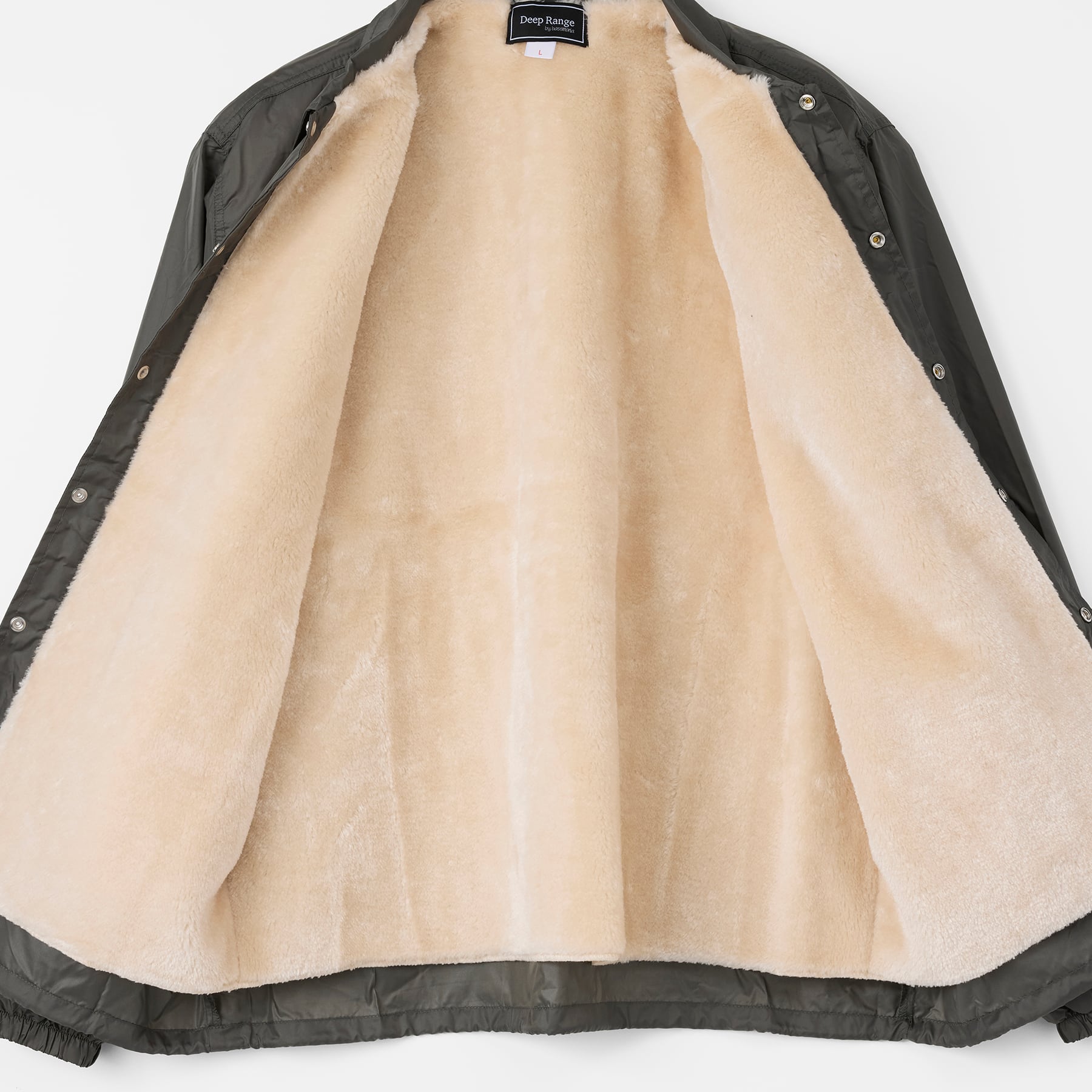 ロゴデザイン裏ボアコーチジャケット［C.GRY］ | bassmania.jp