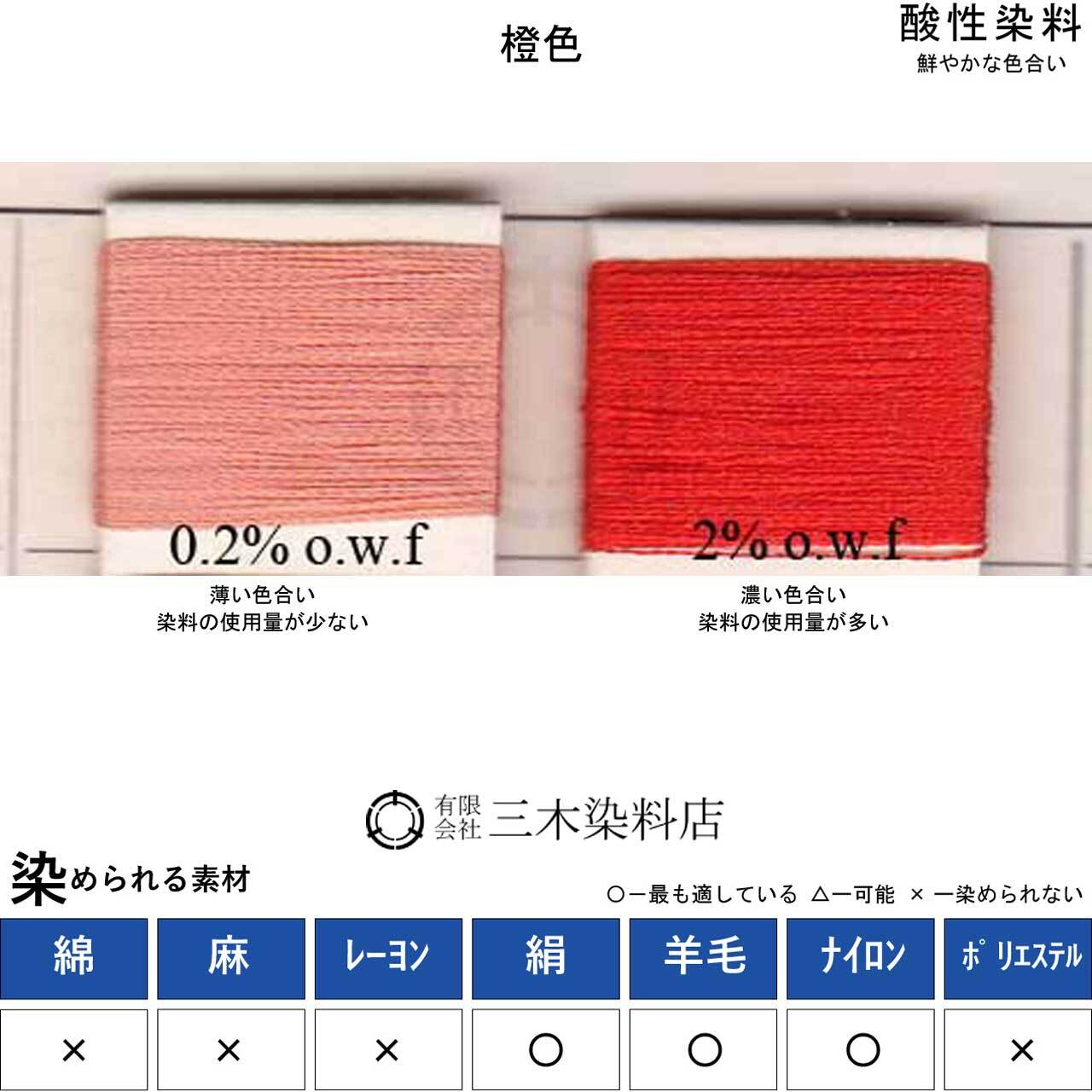 酸性染料｜絹・羊毛・ナイロンを染める｜50g｜スミノールミーリング